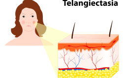 Telangiectasias. Spider Veins Or Angioectasias